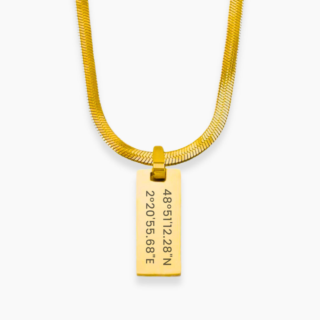 SILO Collier Personnalisable | Texte Personnalisé