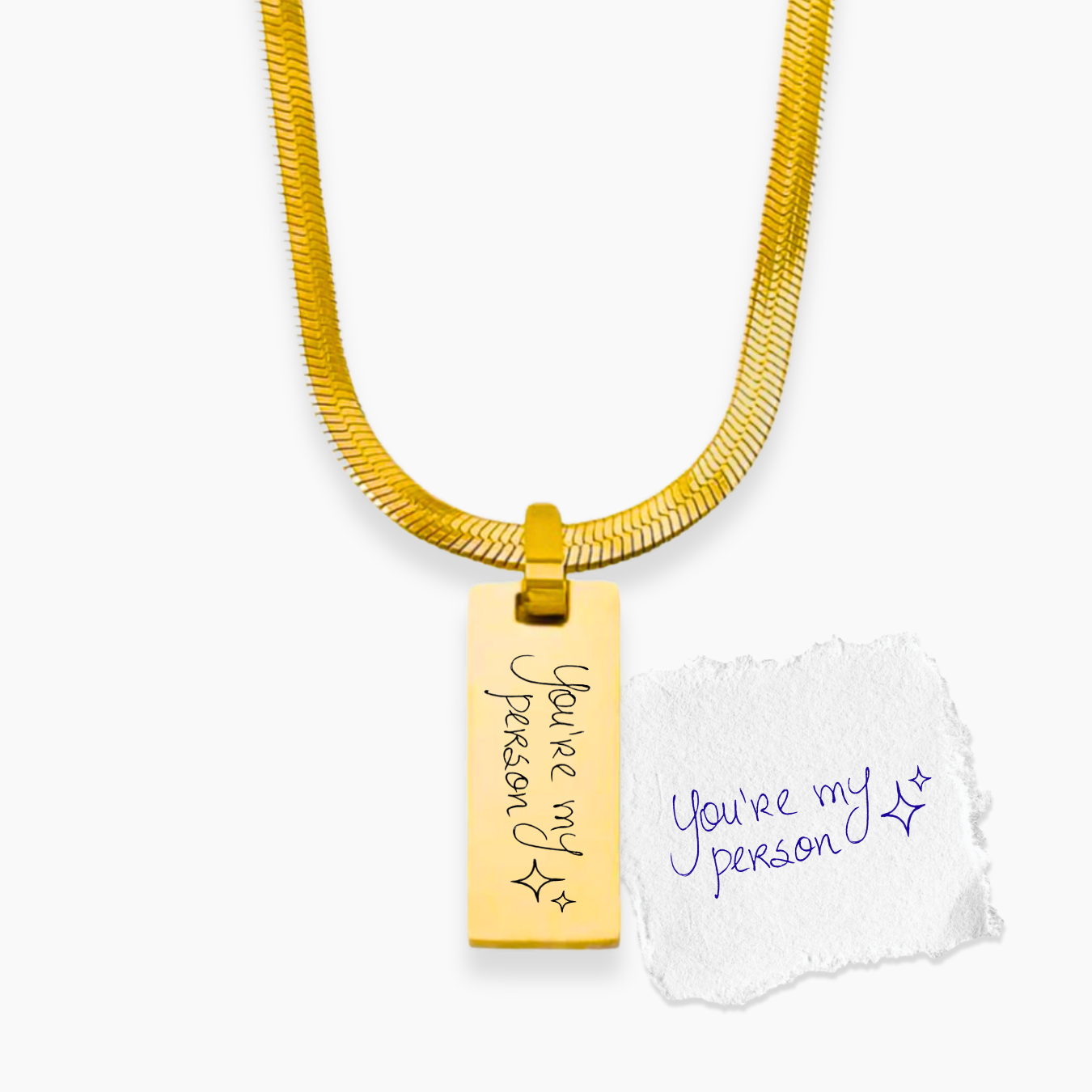SILO Personalizable Necklace | Handwriting