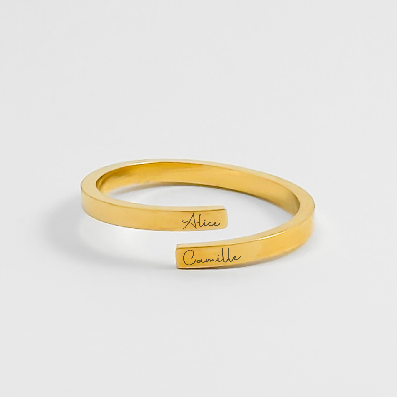 Bague Personnalisable AIRE | Texte Personnalisé