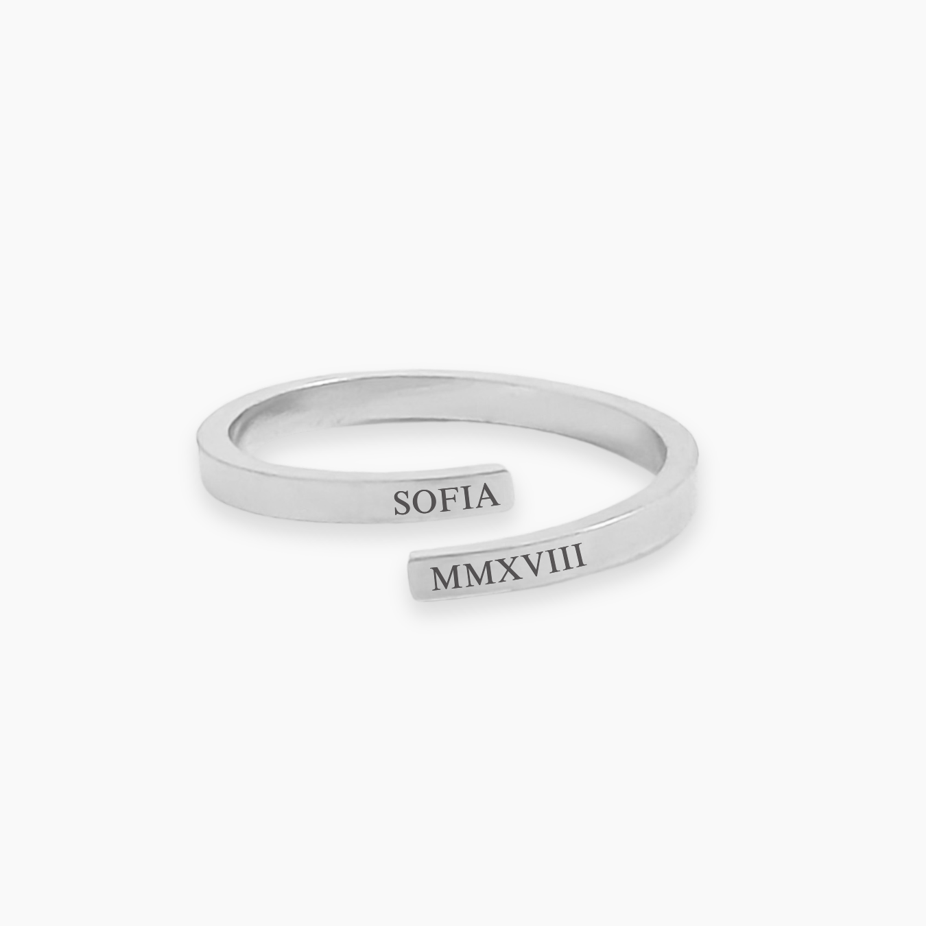 Bague Personnalisable AIRE | Texte Personnalisé