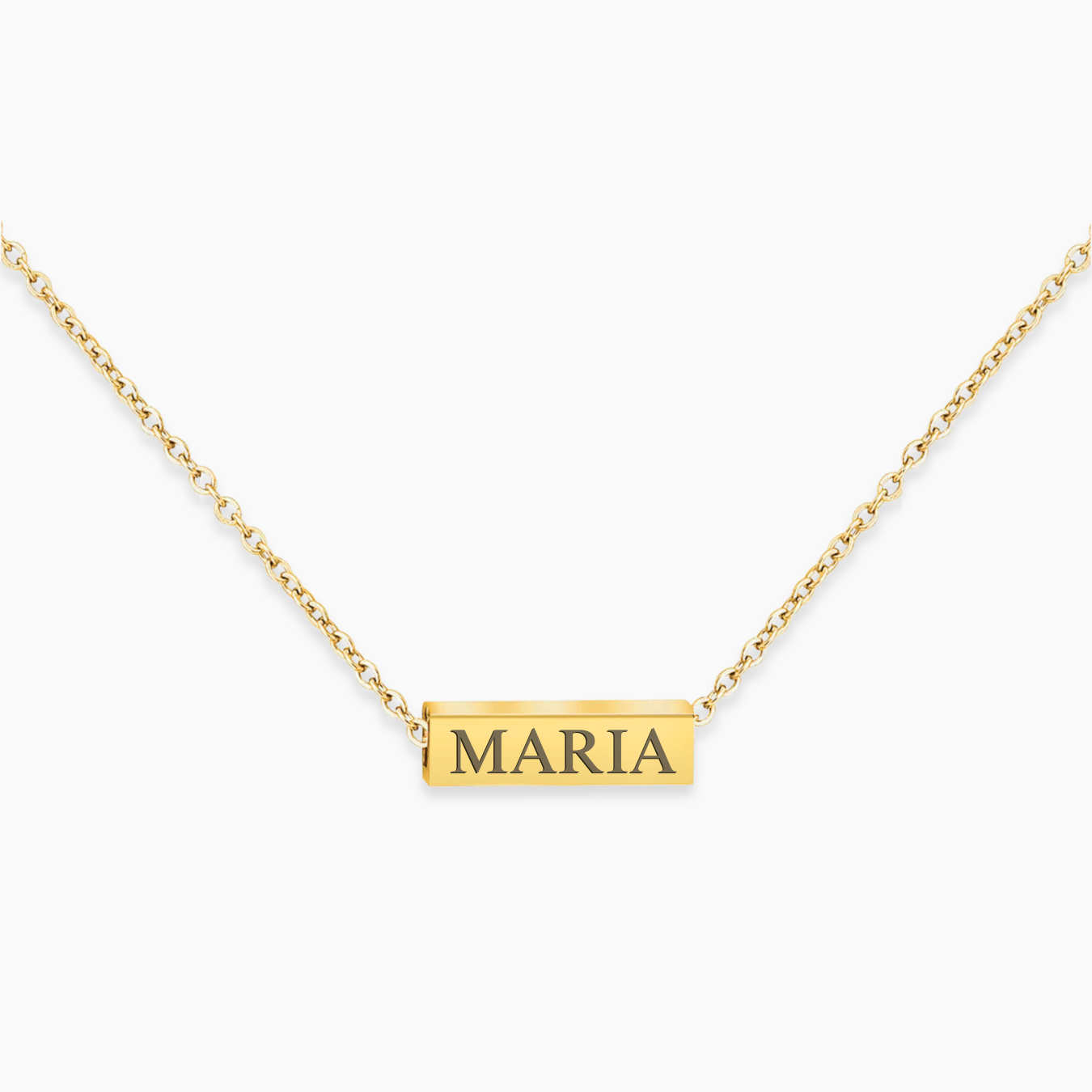 COLLIER PERSONNALISABLE MINIMAL | Texte personnalisé