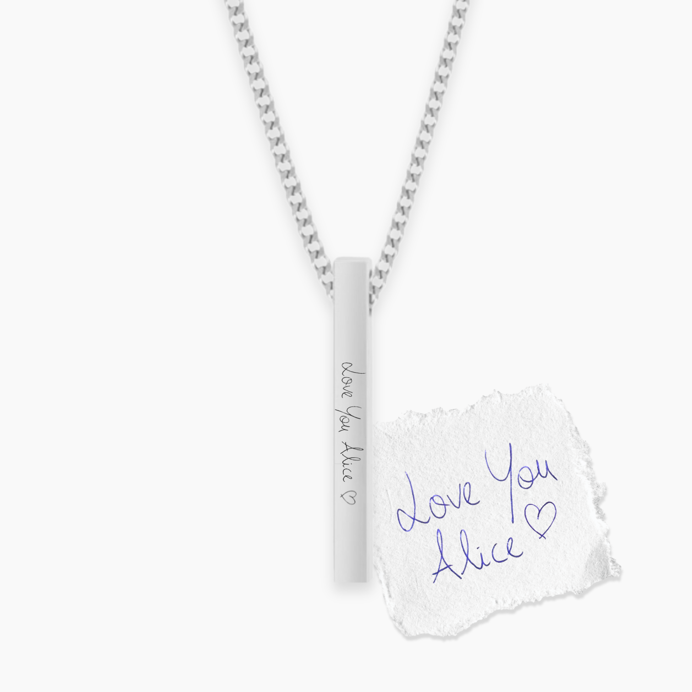 PRISM Personalizable Necklace | Handwriting