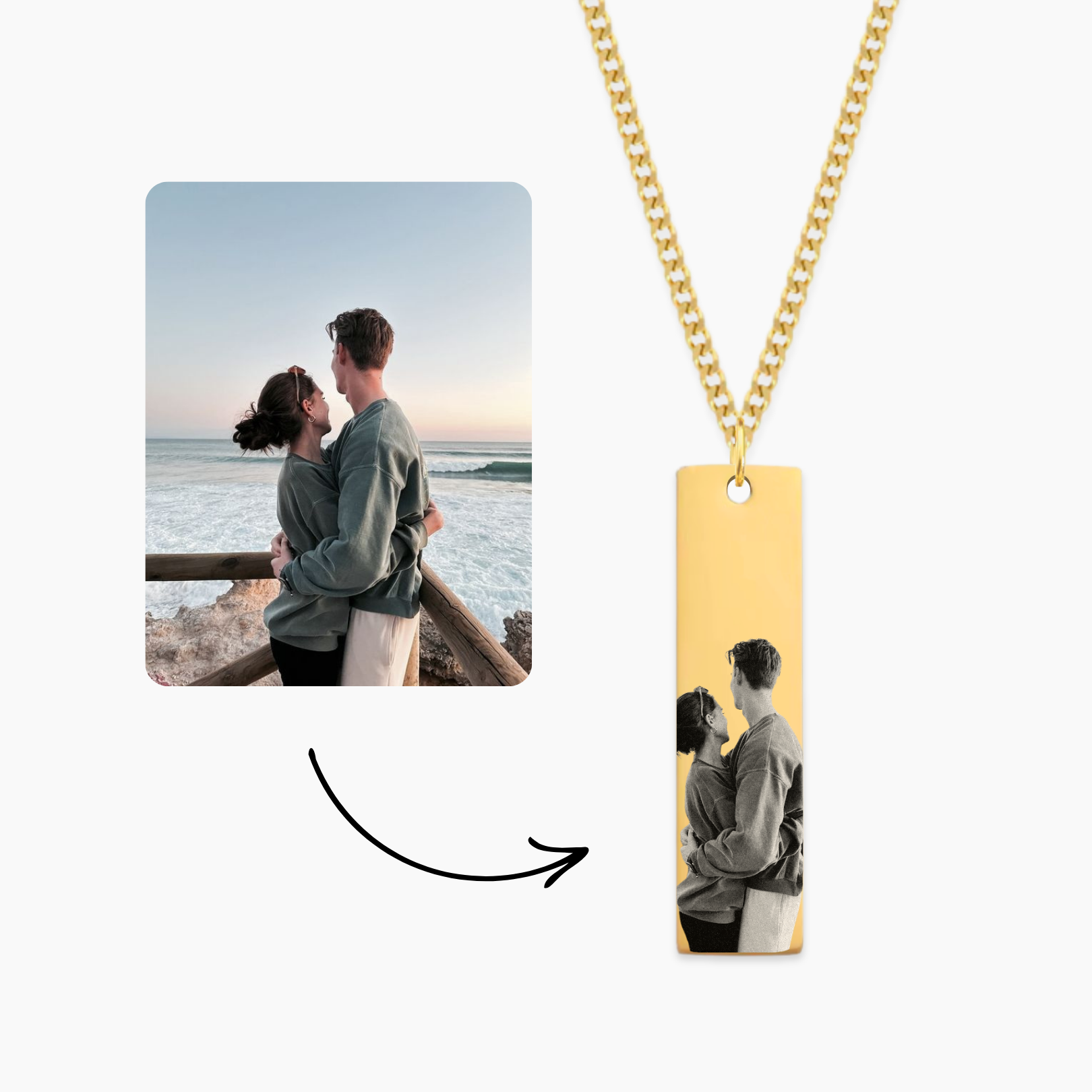 VEGA Collier Personnalisable | Photo/Yeux