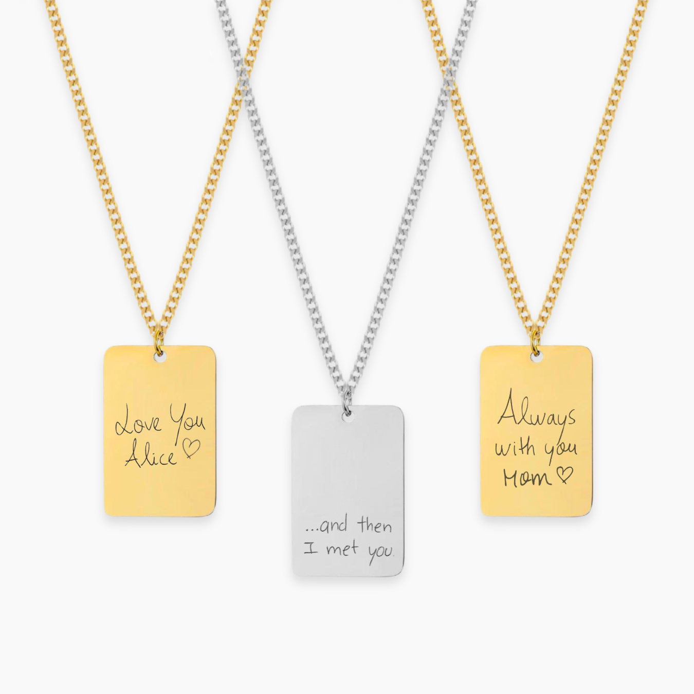 Colar personalizável SAGE | Caligrafia/Desenho