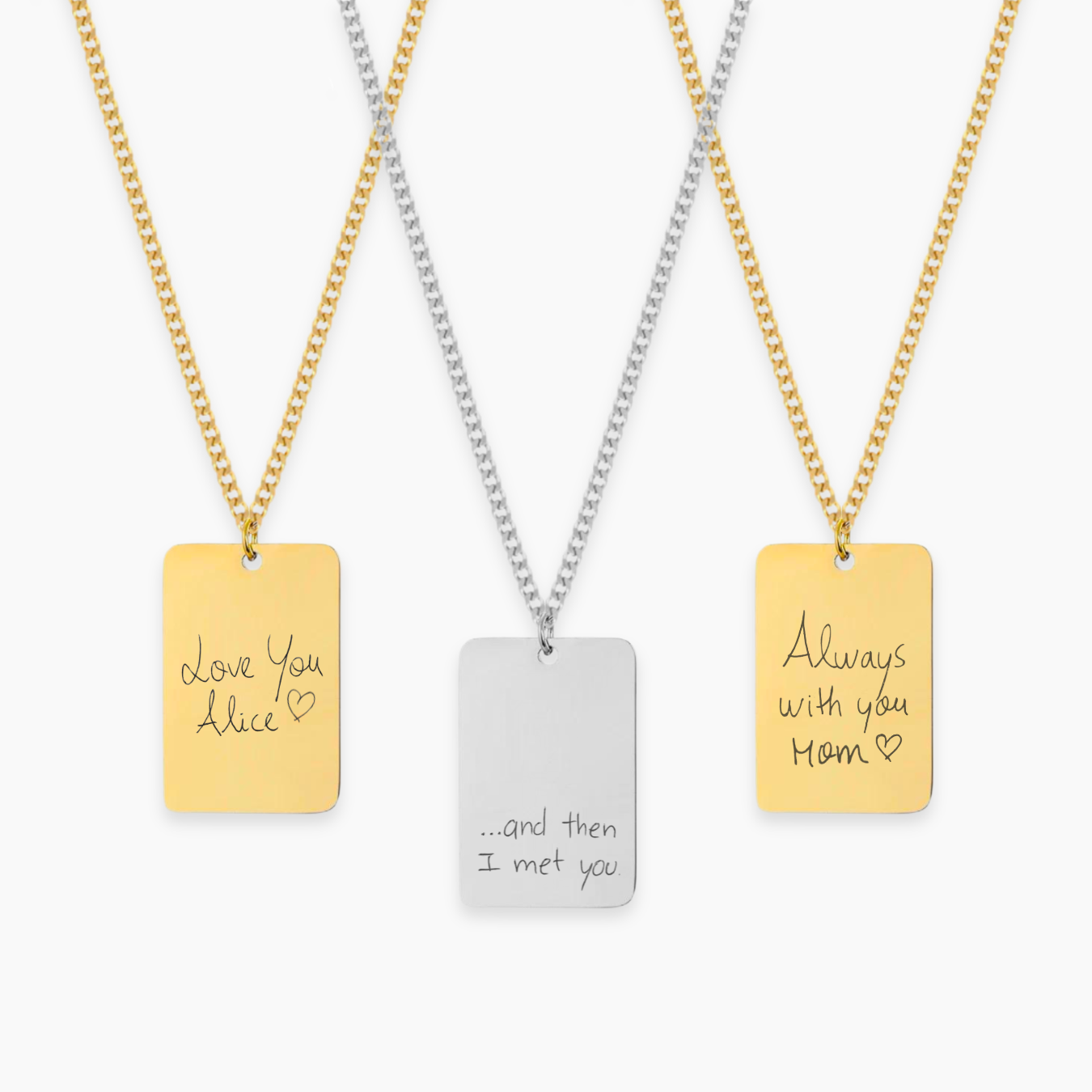 SAGE Personalizable Necklace | Handwriting