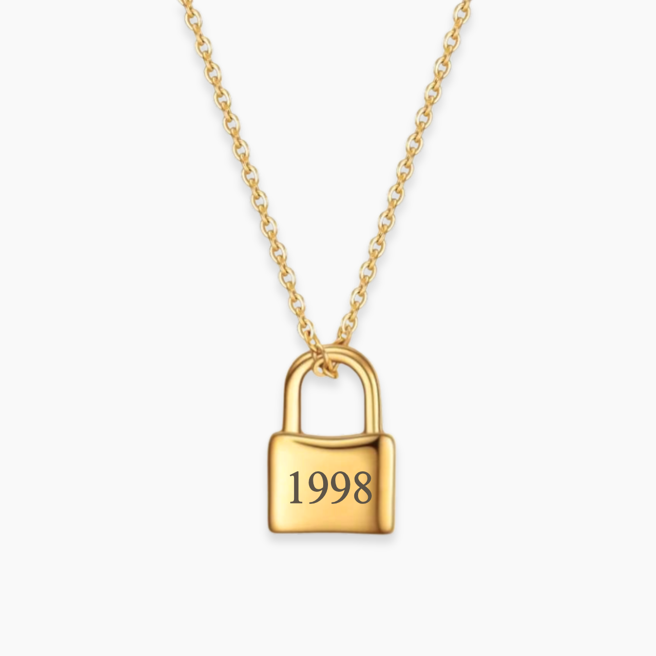 LOCK Personalizable Necklace | Custom Text