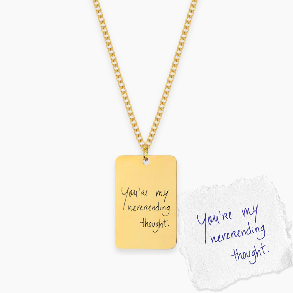 SAGE Collier Personnalisable | Écriture manuscrite