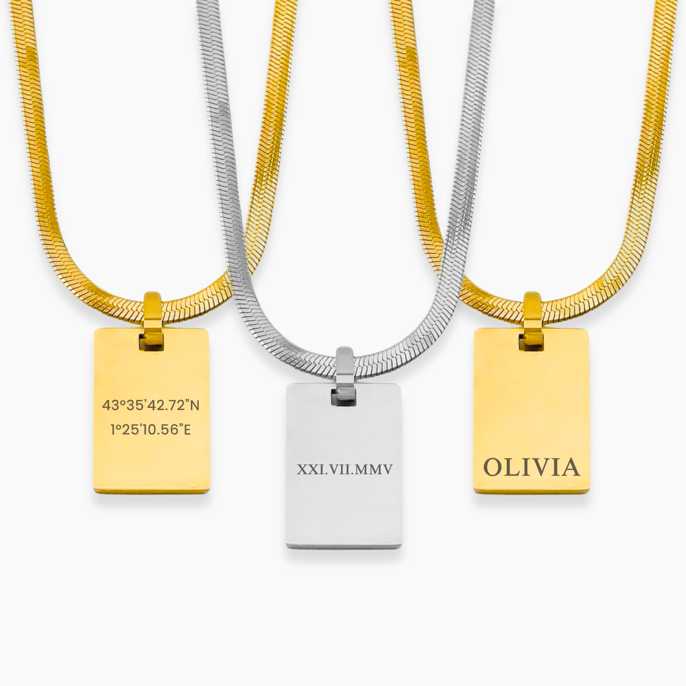 AZUR Personalizable Necklace | Custom Text
