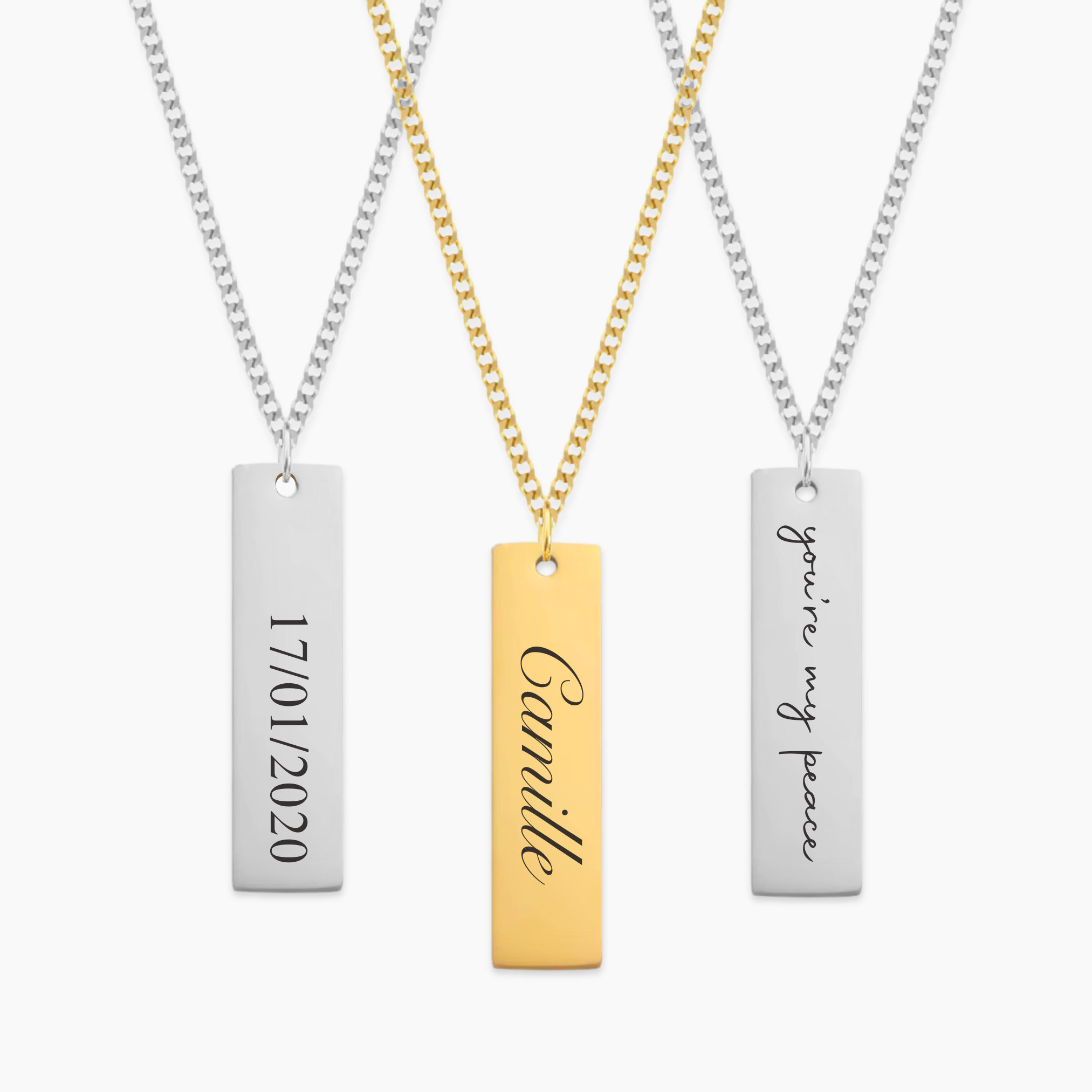 Collier Personnalisable VEGA | Texte Personnalisé