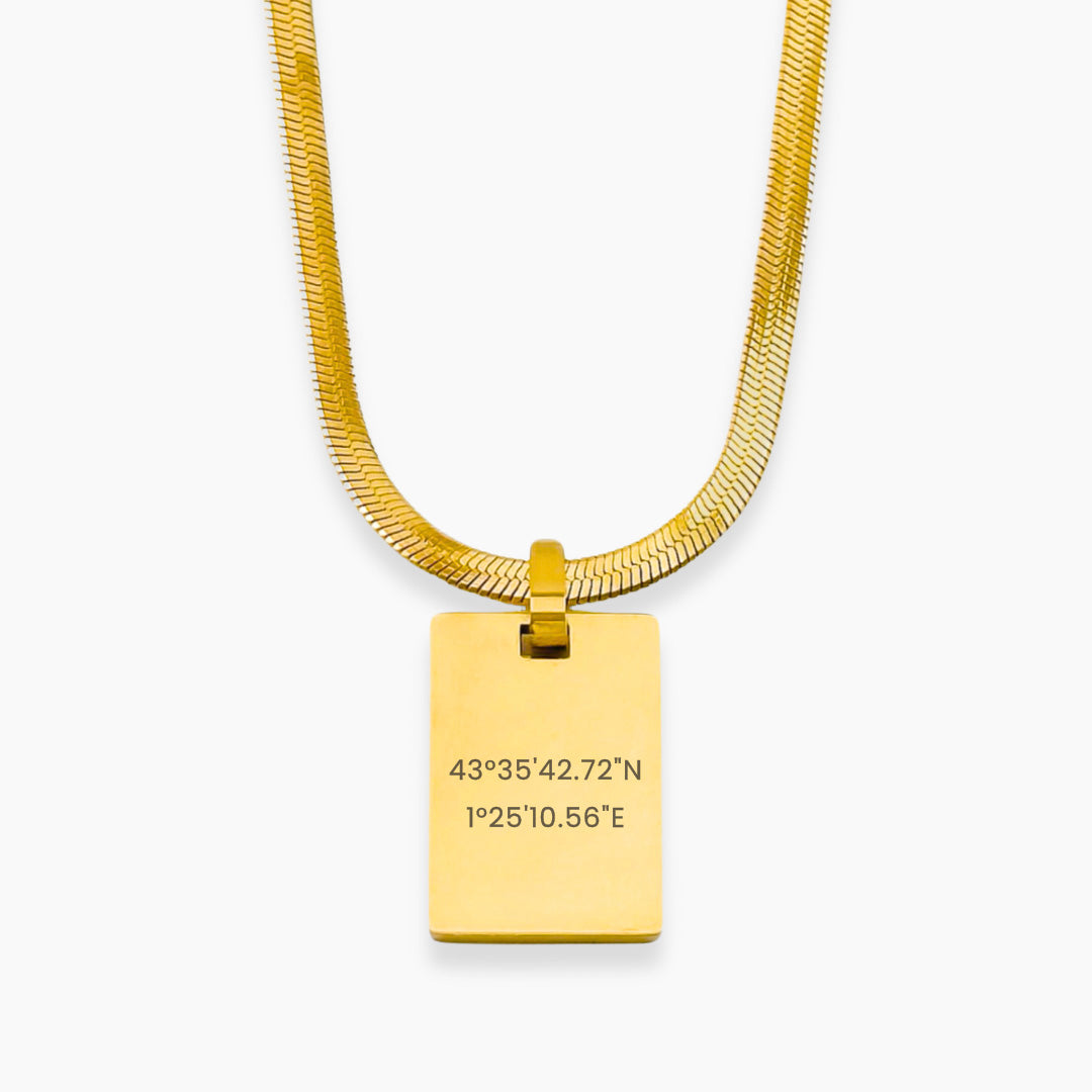 AZUR Personalizable Necklace | Coordinates