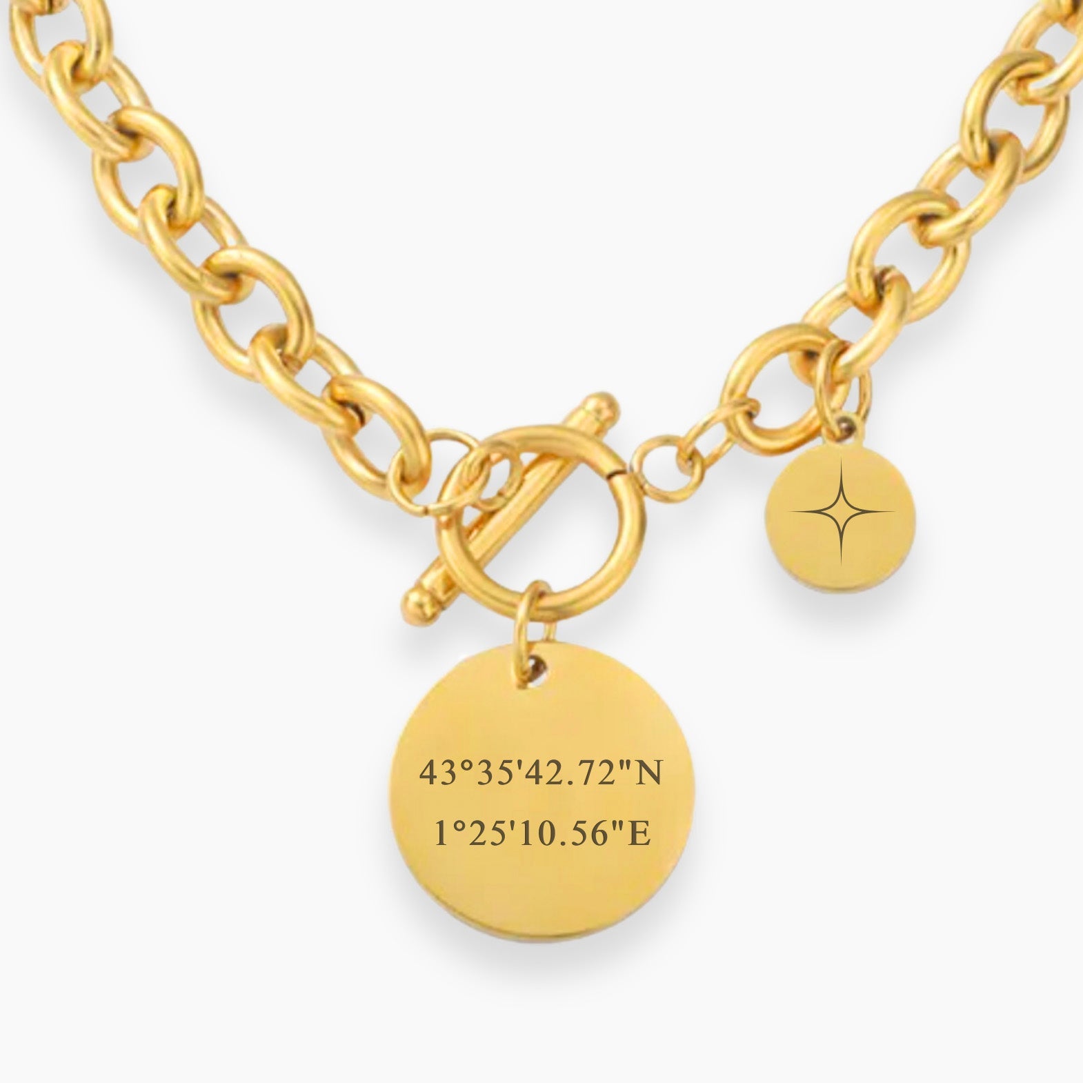 JUNO Personalized Necklace | Coordinates