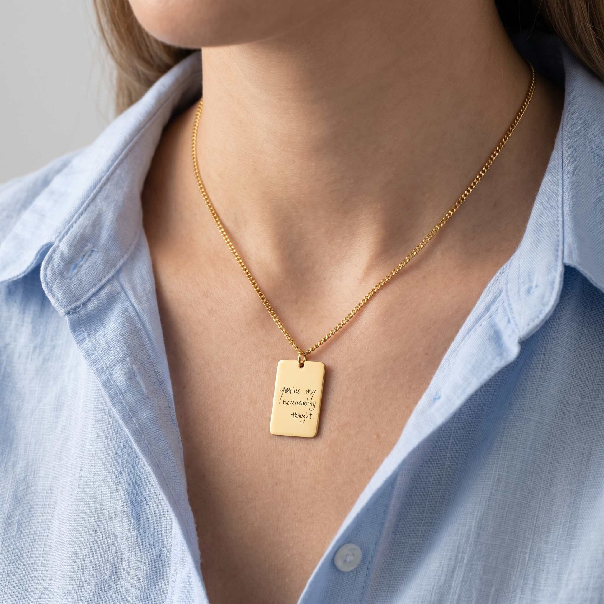 Colar personalizável SAGE | Caligrafia/Desenho