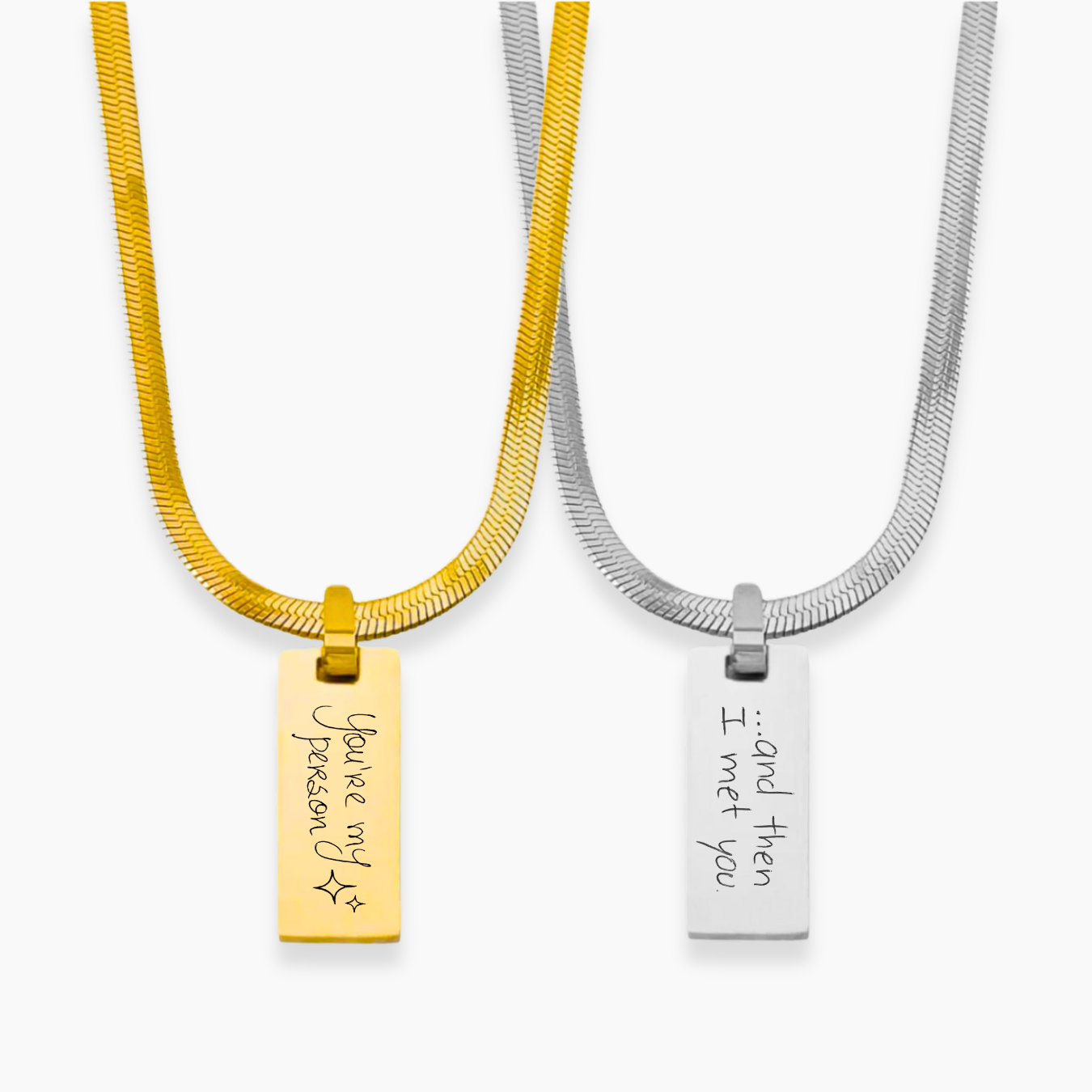 SILO Personalizable Necklace | Handwriting