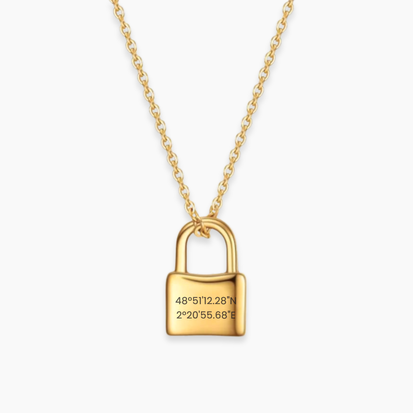 LOCK Personalizable Necklace | Custom Text