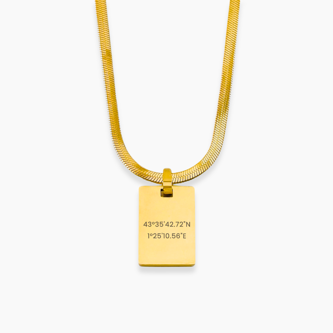 AZUR Personalizable Necklace | Coordinates