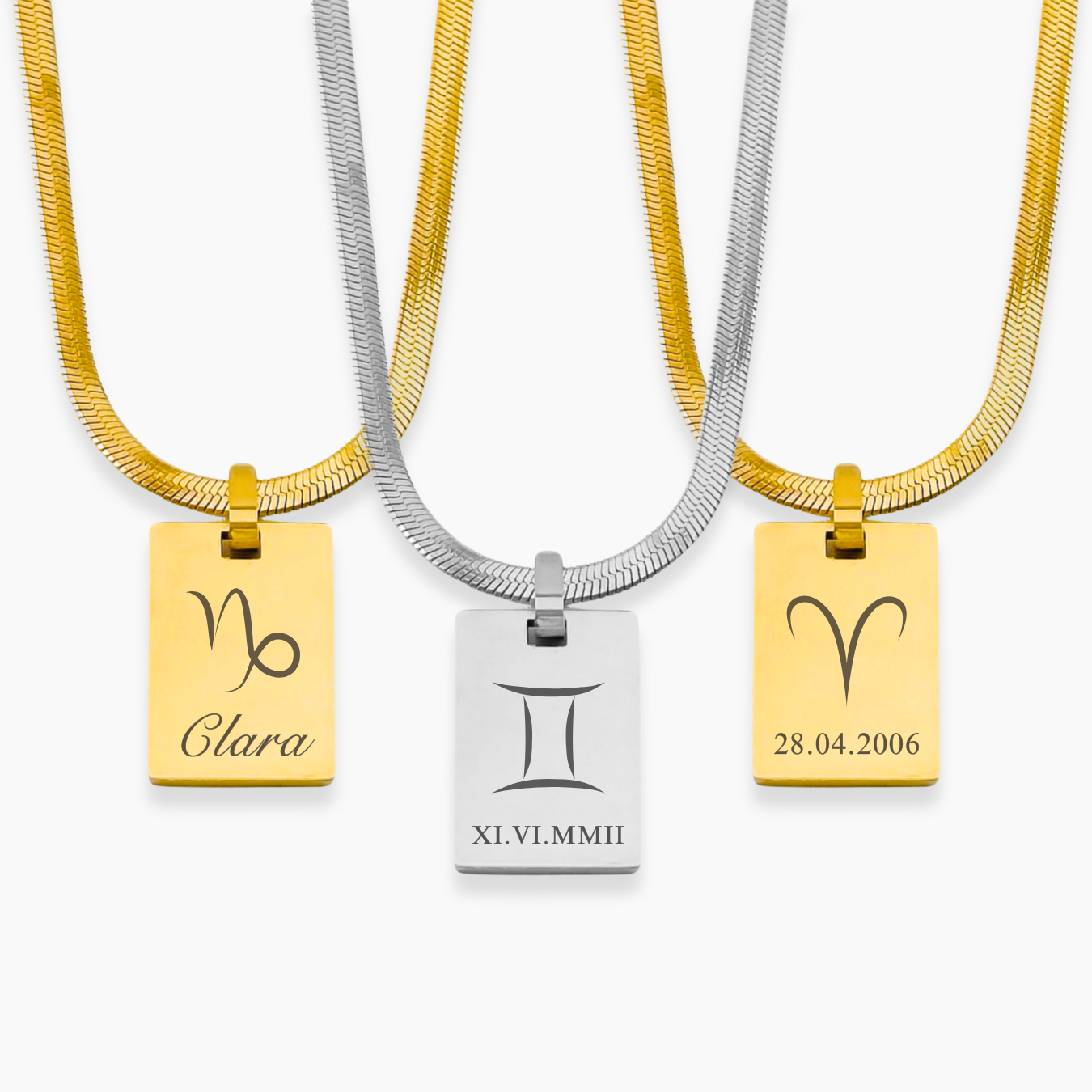 AZUR Personalizable Necklace | Zodiac Sign