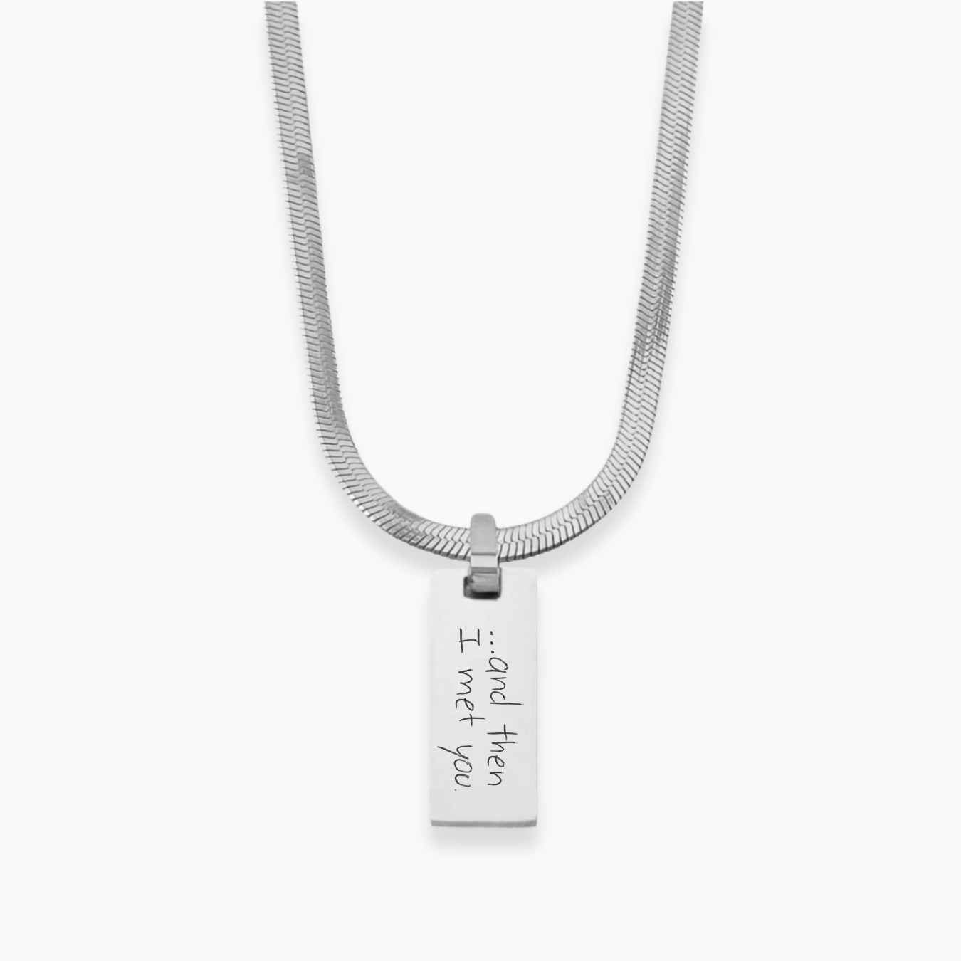 SILO Personalizable Necklace | Handwriting